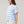 Veronia Striped Oversized Knit Top White & Blue