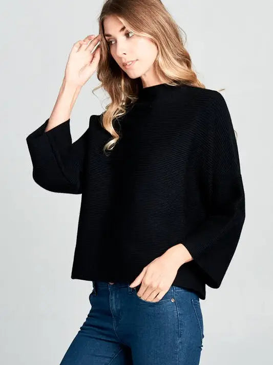 Not Your Casual Top Black