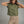 Olive Cap Sleeve Top w Rolled Mock Neck