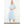 Short Sleeve Striped Button Down Dress LT. Blue