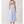 Contrast Trim Detail Empire Waist Blue Midi Dress