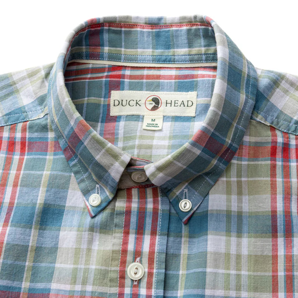 Cotton Chambray Sport Shirt - Sunwashed Blue