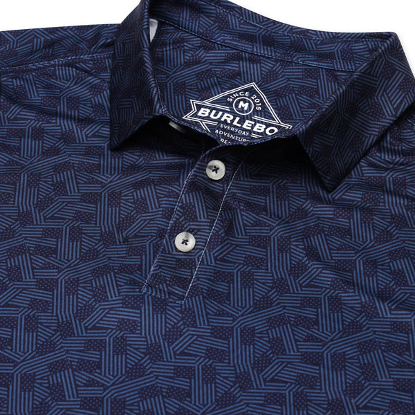 Performance Polo - Stars and Stripes - Navy