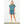 Blue Flower Pattern Short Dress