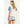 Puff Sleeve Embroidered Detail Corduroy Top in Cream