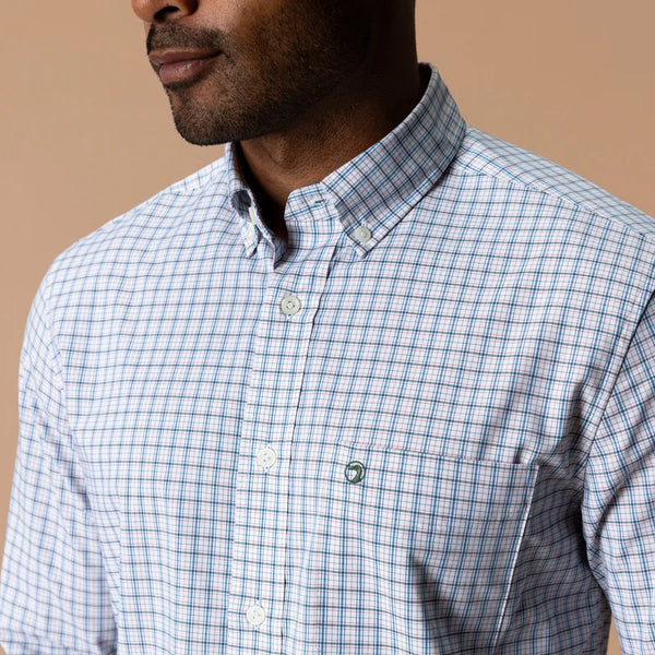 Performance Poplin Sport Shirt - Midnight Teal