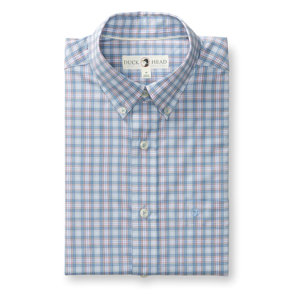 Performance Poplin Sport Shirt - Light Blue