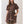 Chocolate Border Print Belted Mini Dress