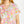 Summer Bouquet Short Sleeve Button Up Sleep Shirt Pink/Blue/Multi