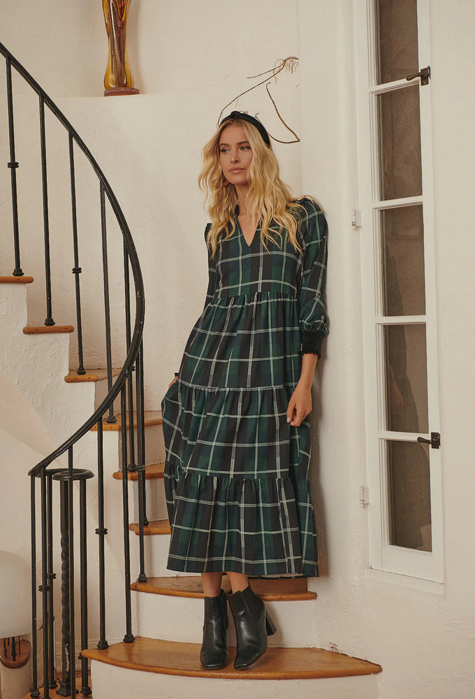 Sweet Beyond Plaid Sherril Maxi Dress