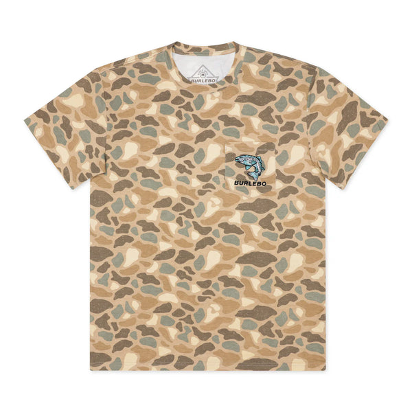 SS - Pintail Camo - Jumping Trout Pocket Tee