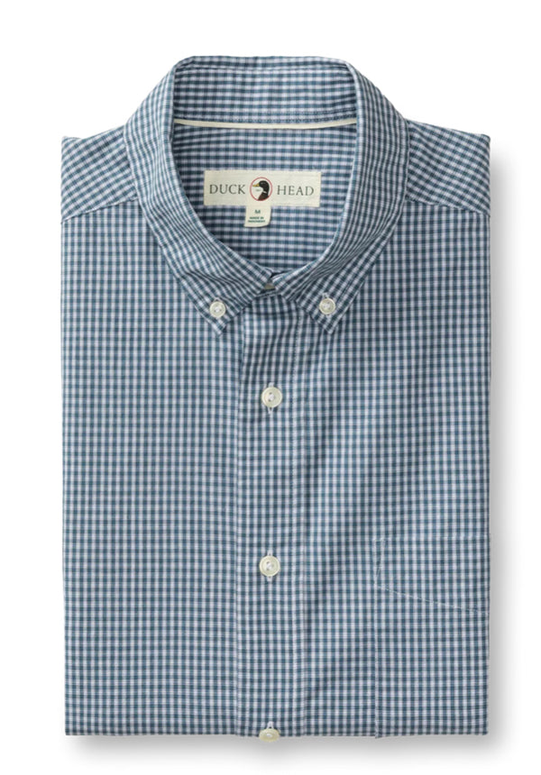 Cotton Cashmere Poplin Sport Shirt - Teal Blue