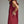Solid Crimson Stand Collar Sleeveless Mini Dress