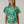 Barcy Smocked Top Estela Floral Kelly Cream