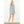 Sleeveless Blue Button Pintuck Denim Dress