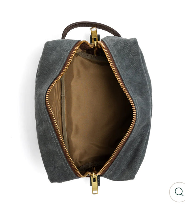 Waxed Canvas Dopp Kit