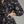 Lined Black & Purple Floral Print ¾ Balloon Sleeve Mini Dress