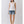 White Contrast Stitch Sleeveless V-Neck Top