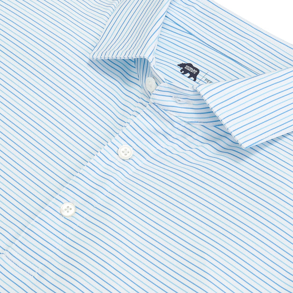 Driver Stripe Performance Polo - Azurine