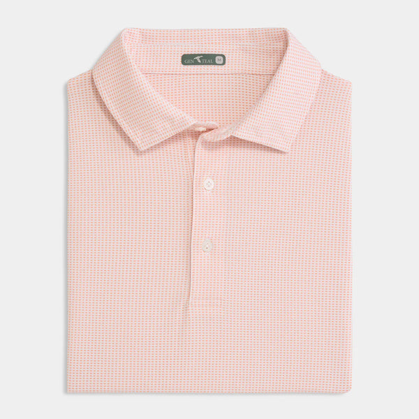 Apricot Jacquard Performance Polo