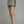 Brown Lined Gingham Mini Skirt