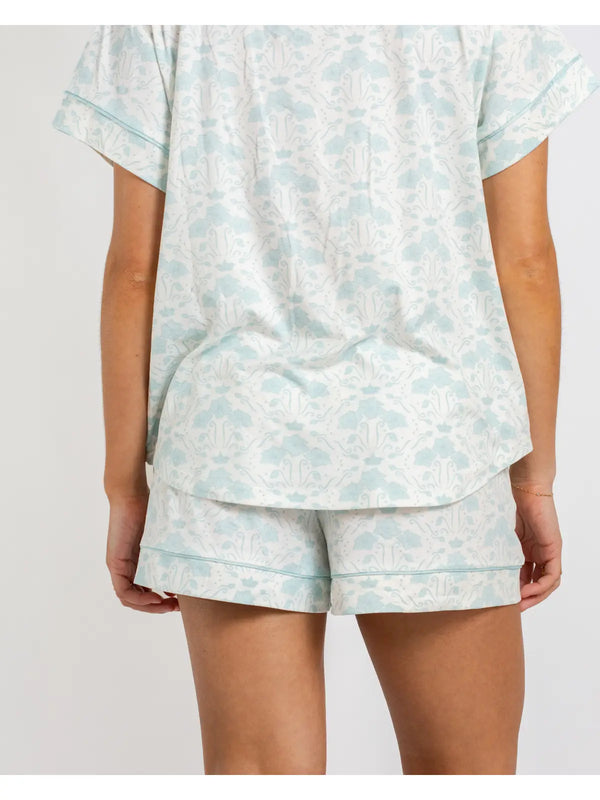 Royal Turnbridge Sleep Shorts Soft White/Blue