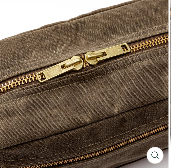Waxed Canvas Dopp Kit - Brush Brown