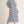 Short Puff Sleeves Denim Boho Floral Midi Dress w Smocked Chest