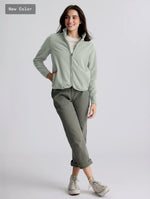 Women's Gridback Fleece Jacket: Desert Sage