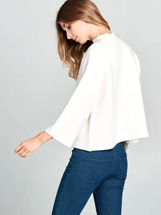 Not Your Casual Top Ivory