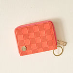 Zip Around Wallet-Orange Check