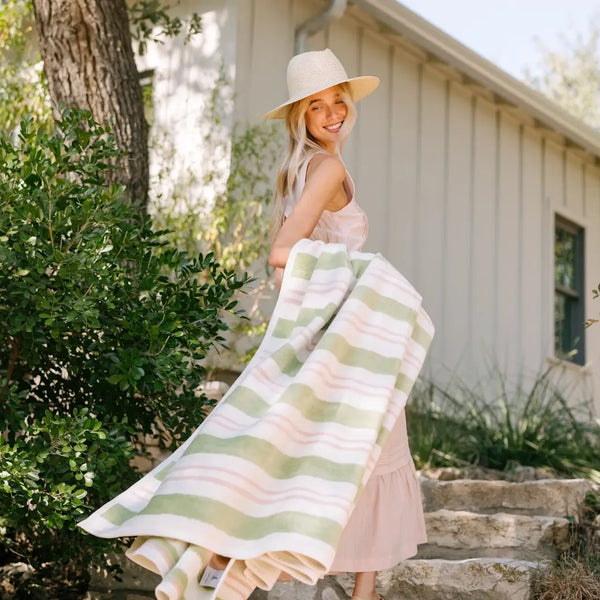 Watercolor Stripe Blanket