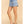 Embroidered Blue Eyelet Short with Belt