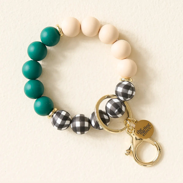 Holiday Hands-Free Keychain Wristlet - Pretty in Plaid