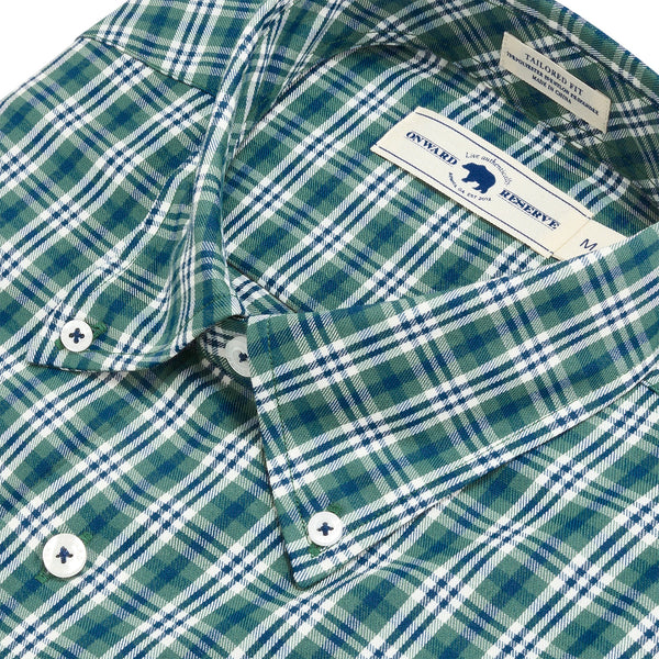 Cartridge Tailored Fit Brushed Performance Twill - Mallard Green