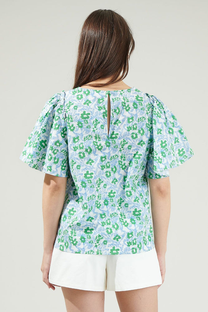 Gianna Floral Puff Sleeve Top