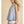 Lt. Blue Floral Embroidered Crew Neck Sleeveless Top