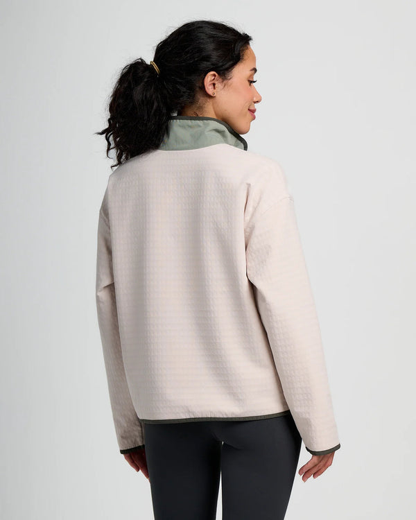 Women's Gridback Fleece Snap Pullover - Forest