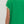 Green Solid Cap Sleeve Midi Dress w Contrast Scallop Trim