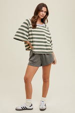 Boxy Stripe Knit Top