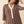 Brown Floral Print Contrast Collar and Hem Tunic Dress