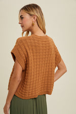 Boxy Sweater Top Mocha