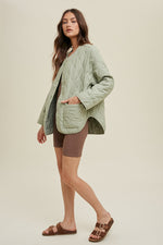 Olive Quilted Jacket