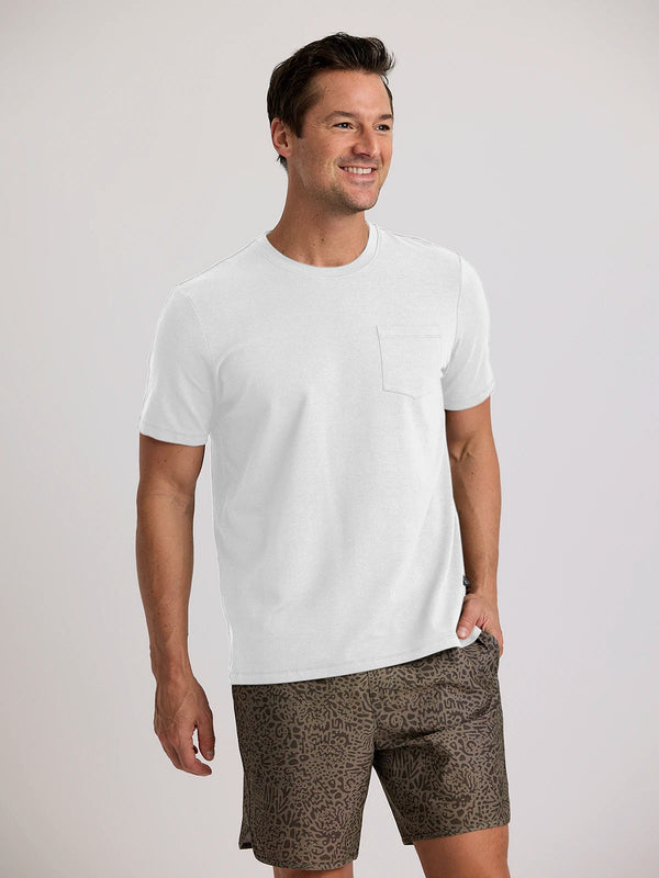 Men's Bamboo Current Pocket Tee: Bright White