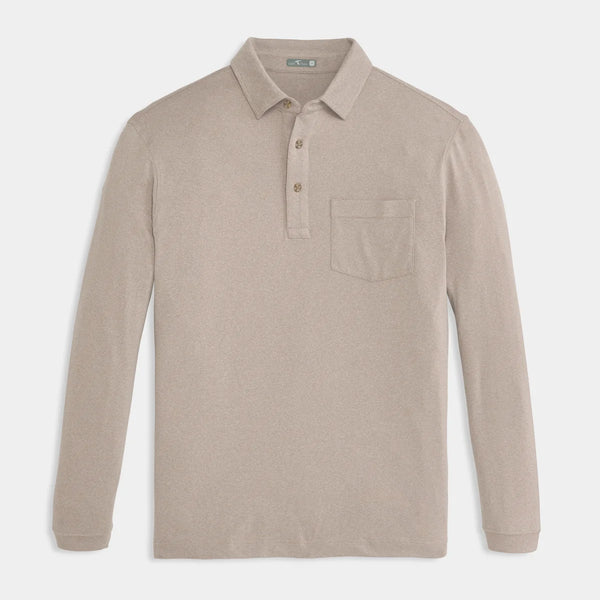 Wander Long Sleeve Polo - Birch