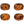 Tortoise Shell Resin Napkin Ring Set of 4
