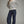 Ecru Stripe Long Sleeve Sweater w Round Neckline