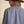 Denim Button Down Top w Ruffle Mock Neckline