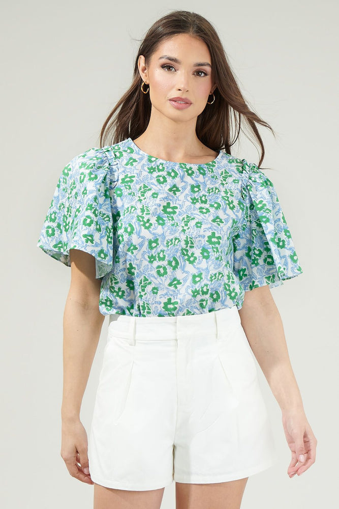Gianna Floral Puff Sleeve Top