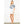 Emb Puff Sleeve Short White Dress